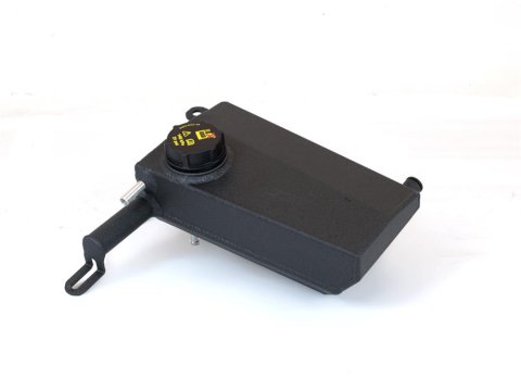 Canton Racing Coolant Expansion and Recovery Tanks for 2015-2019 CORVETTE - 80-227BLK Overflow Tank, Unique, Aluminum, Black Wrinkle Powdercoated, Chevrolet, Each