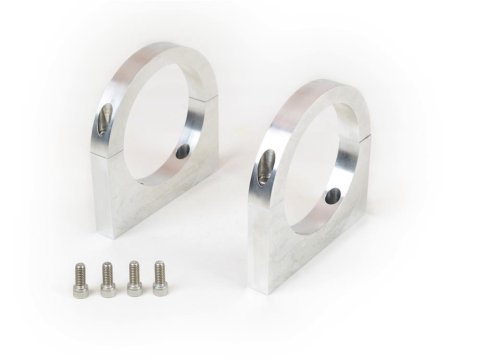 Canton Racing Accusump Mounting Clamps 24-210 Oil Accumulator Brackets, Aluminum, Natural, Kit