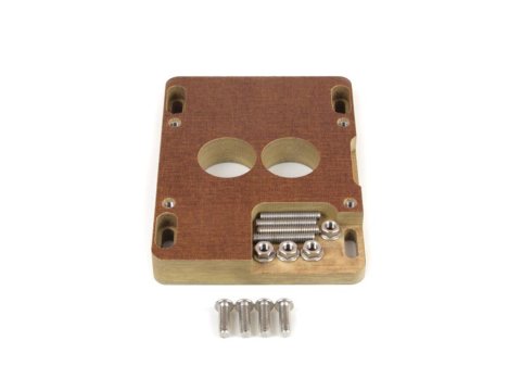 Canton Racing Carburetor Adapters 85-060 Spacer, Phenolic, 1.00 in. Thick, 2-Hole, 2-Barrel, Kit