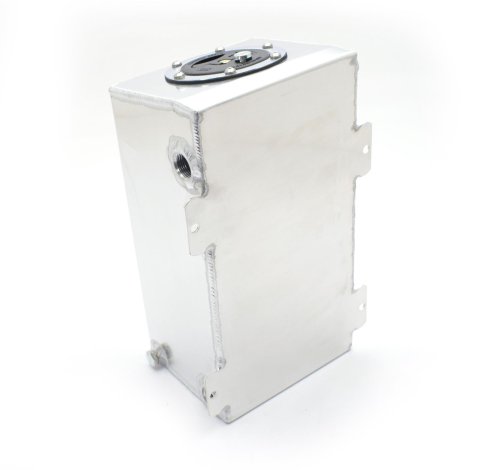 Canton Racing Dry Sump Tanks 23-110R Oil Tank, Sump, Aluminum, Natural, 10 qt., Rectangular, -12 AN Inlet/Outlets, Right Side, Each