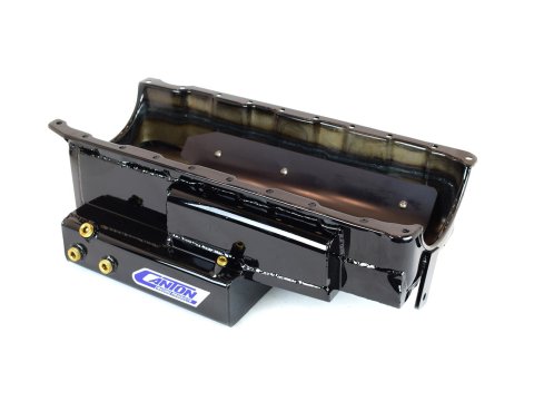 Canton Racing Marine Wet Sump Oil Pans 18-366 Pan, Marine, Steel, Black Powdercoated, 9 qt., Rear Sump, Chevy, Big Block, Each