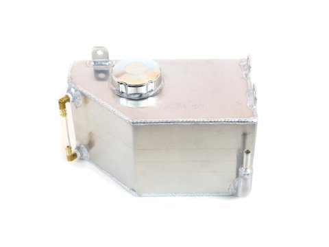 Canton Racing Coolant Expansion and Recovery Tanks for 1984-1996 CORVETTE - 80-224 Overflow Tank, Rectangular, Aluminum, Natural, 5/16 in. Hose Barb Inlet, Chevy, Kit