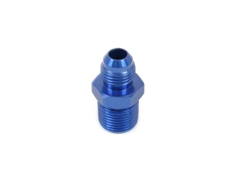 Canton Racing NPT to AN Adapter Fittings 23-233A Fitting, Adapter, NPT, Straight, Aluminum, Blue Anodized, -6 AN, 3/8 in. NPT, Each