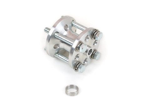 Canton Racing Fan Spacers 75-620 Spacer, Aluminum, Natural, 2 in., Bolts, Washers, Kit