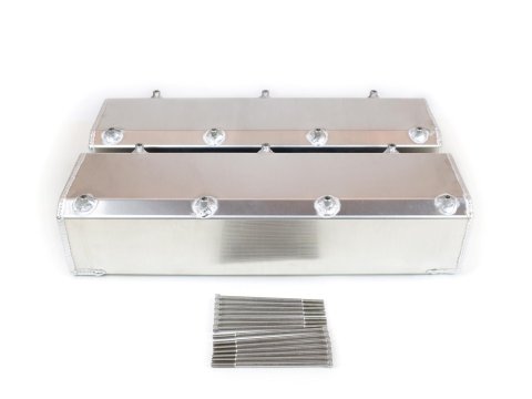 Canton Racing Fabricated Aluminum Valve Covers 65-385 Covers, Tall, Aluminum, Natural, Ford, Big Block, 429/460, Pair