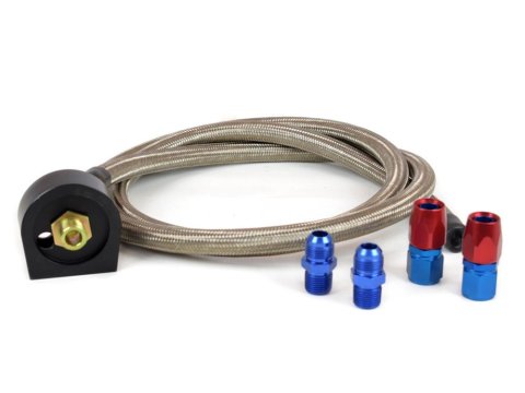 Canton Racing Accusump Oil Filter Installation Kits 24-728 Adapter, Kit, Braided Stainless Steel Hose, 6.0 ft. Length, 2 5/8 in. Diameter Gasket, Kit