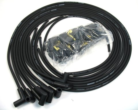 PerTronix Flame-Thrower Spark Plug Wire Sets 808290 Wires, Flame-Thrower, Spiral Core, 8mm, Black, 90 Degree Boots, Universal, L8/V8, Set