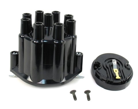 PerTronix Flame-Thrower Distributor Cap and Rotor Kits D600700 Rotor, Black, Female/Socket, Brass Terminals, Clamp-Down, Billet, V8, Each
