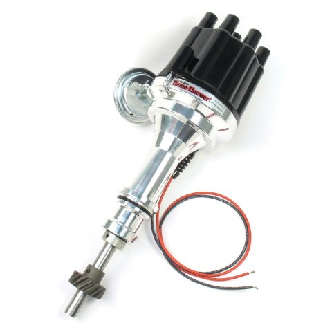 PerTronix Flame-Thrower Plug and Play Billet Distributors with Ignitor II® Module D132700 Distributor, & Play, Hall Effect, Vacuum, Mechanical Advance, Black Cap, Ford, 351C, 351M, 400, 429, 460