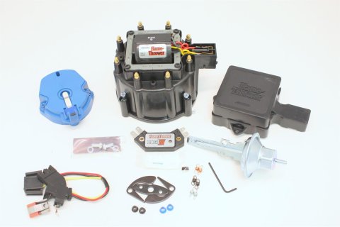 PerTronix Flame-Thrower Tuneup Kits D78000 HEI Distributor Upgrade Kit, Flame Thrower, Black Cap, Rotor, Module, Harness, Kit