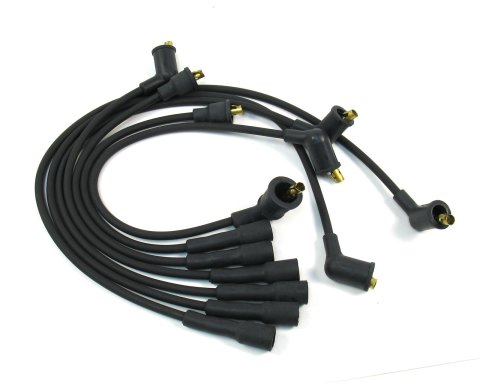 PerTronix Flame-Thrower 7mm Stock Look Spark Plug Wire Sets 706101 Wires, Flame-Thrower, Spiral Core, 7mm, Black, Straight Boots, Ford, Mercury, L6, Set