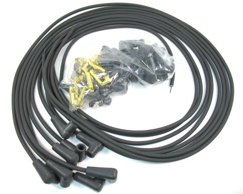 PerTronix Flame-Thrower 7mm Stock Look Spark Plug Wire Sets 708190 Wires, Flame-Thrower, Spiral Core, 7mm, Black, 90 Degree Boots, Universal, V8, Set