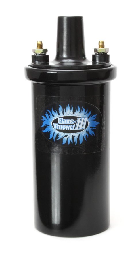 PerTronix Flame-Thrower III Ignition Coils 44011 Coil, III, Canister, Round, Oil Filled, Black, 45,000 V, Ultra Low 0.32 ohms, Each