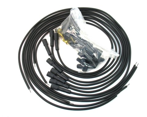 PerTronix Flame-Thrower 7mm Stock Look Spark Plug Wire Sets 708180 Wires, Flame-Thrower, Spiral Core, 7mm, Black, Straight Boots, Universal, V8, Set