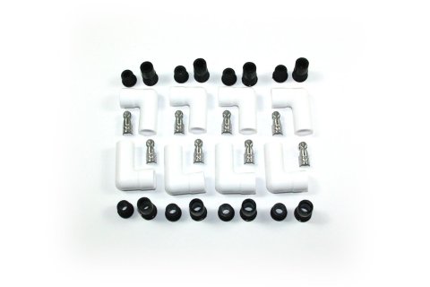 PerTronix Flame-Thrower Ceramic Hi-Temp Universal Spark Plug Boots 8501HT-8 Wire Boot, Ceramic, Ceramic, 90 Degree, Set of 8