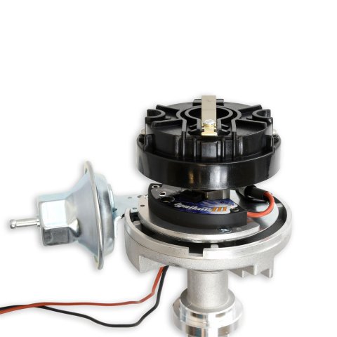 PerTronix Flame-Thrower Stock Look Cast Distributors for 1957 BEL AIR - D7104600 Distributor, Flame-Thrower, Ignitor III, Look, Magnetic Pickup, Vacuum Advance, Cap, Chevy, V8, Each