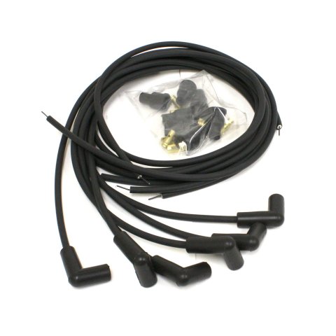 PerTronix Flame-Thrower 7mm Stock Look Spark Plug Wire Sets 706190 Wires, Look, Spiral Core, 90 degree Boots, Black, 6 Cylinder, Set
