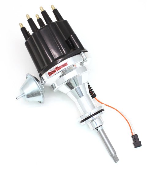 PerTronix Flame-Thrower Magnetic Trigger Billet Distributors D341710 Distributor, Flame-Thrower, Billet, Trigger, Chrysler/Dodge/Plymouth 273-360 Black Male Cap