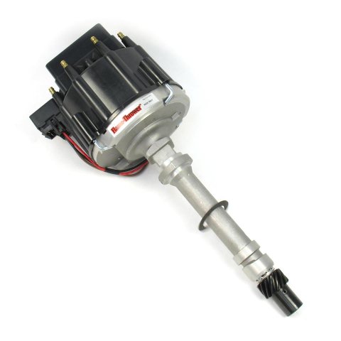 PerTronix Flame-Thrower Race HEI Distributors D1070 Distributor, Race, Magnetic Pickup, Mechanical Advance, Black Cap, Chevy, Big/Small Block, Each