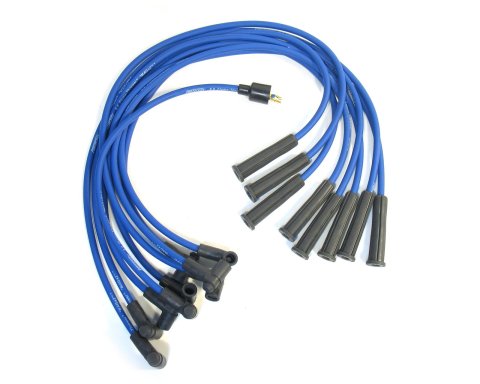 PerTronix Flame-Thrower Spark Plug Wire Sets 808321 Wires, Flame-Thrower, RFI Suppression, 8mm, Blue, Stock Boots, Ford, Small Block, V8, Set