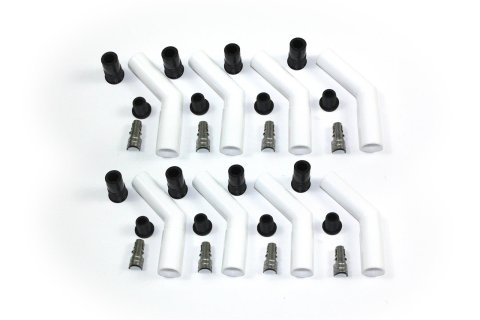 PerTronix Flame-Thrower Ceramic Hi-Temp Universal Spark Plug Boots 8503HT-8 Wire Boot, Ceramic, Ceramic, 45/135 Degree, Set of 8
