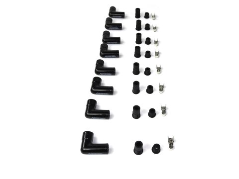 PerTronix Flame-Thrower Ceramic Hi-Temp Universal Spark Plug Boots 8561HT-8 Wire Boot, Ceramic, Ceramic, 90 Degree, Set of 8