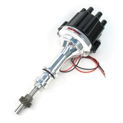 PerTronix Flame-Thrower Plug and Play Marine Distributors with Ignitor II® Module D231800 Distributor, Play, Marine, Hall Effect, Mechanical Advance, Black Cap, Ford, 5.8L/351W, Each