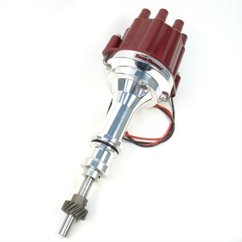 PerTronix Flame-Thrower Plug and Play Marine Distributors with Ignitor II® Module D231801 Distributor, Play, Marine, Hall Effect, Mechanical Advance, Red Cap, Ford, 5.8L/351W, Each