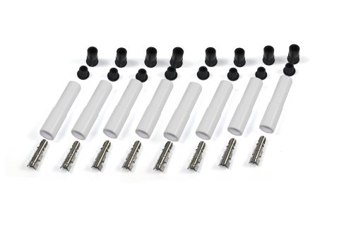 PerTronix Flame-Thrower Ceramic Hi-Temp Universal Spark Plug Boots 8502HT-8 Wire Boot, Ceramic, Ceramic, Straight, Set of 8