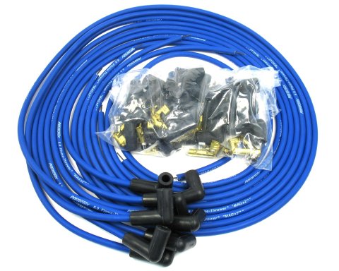 PerTronix Flame-Thrower Spark Plug Wire Sets 808390 Wires, Flame-Thrower, 8mm., Blue, 90 Degree Boots, Universal, 8 cyl., Set