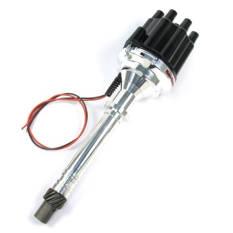 PerTronix Flame-Thrower Plug and Play Billet Distributors with Ignitor II® Module D100800 Distributor, Play, Hall Effect, Mechanical Advance, Black Cap, Chevy, Big/Small Block, Each