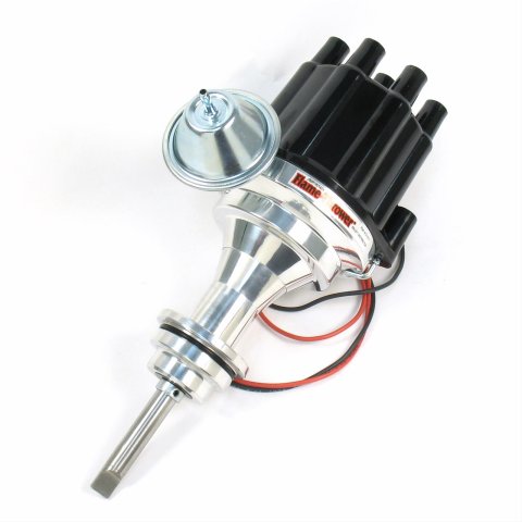PerTronix Flame-Thrower Plug and Play Billet Distributors with Ignitor II® Module D141700 Distributor, Play, Hall Effect, Vacuum/Mechanical Advance, Black Cap, Chrysler, 273, 318, 340, 360