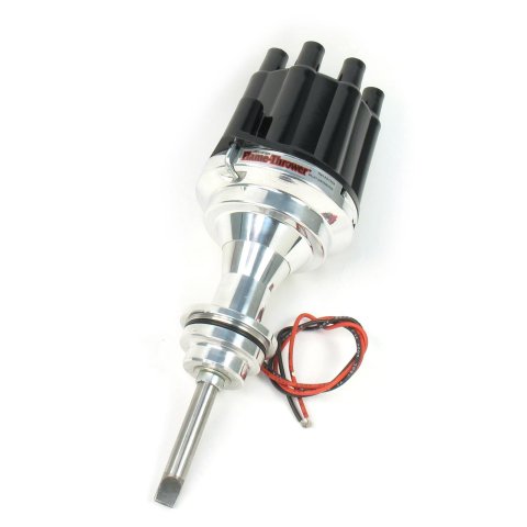 PerTronix Flame-Thrower Plug and Play Billet Distributors with Ignitor III® Module D7143800 Distributor, Play, Hall Effect Pickup, Mechanical Advance, Black Cap, Chrysler, 413, 426, 440, Each