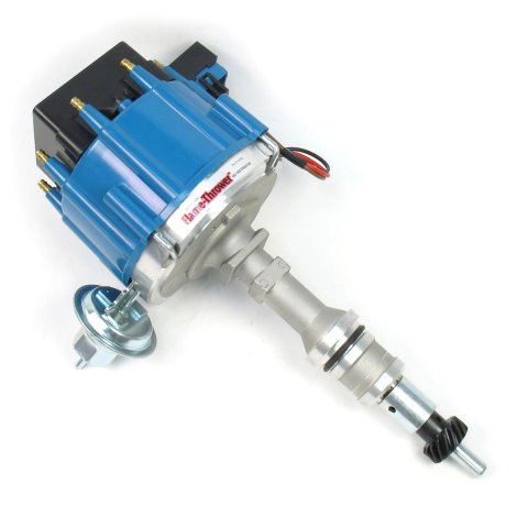PerTronix Flame-Thrower Street/Strip HEI Distributors D1352 Distributor, Flame-Thrower, Magnetic Pickup, Vacuum Advance, Blue Cap, Ford, 289-302, Each