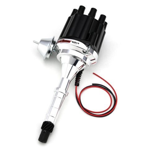PerTronix Flame-Thrower Plug and Play Billet Distributors with Ignitor II® Module D160700 Distributor, Play, Hall Effect Pickup, Vacuum Advance, Black Cap, AMC, 290-401, Each