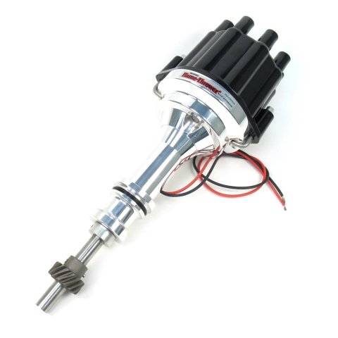 PerTronix Flame-Thrower Plug and Play Marine Distributors with Ignitor II® Module D230800 Distributor, Play, Hall Effect Pickup, Mechanical Advance, Black Cap, Ford, Small Block, Each