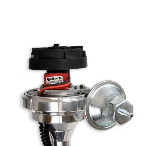 PerTronix Flame-Thrower Plug and Play Billet Distributors with Ignitor II® Module D133700 Distributor, Play, Hall Effect, Vacuum, Mechanical Advance, Black Cap, Ford, 332-428, Each