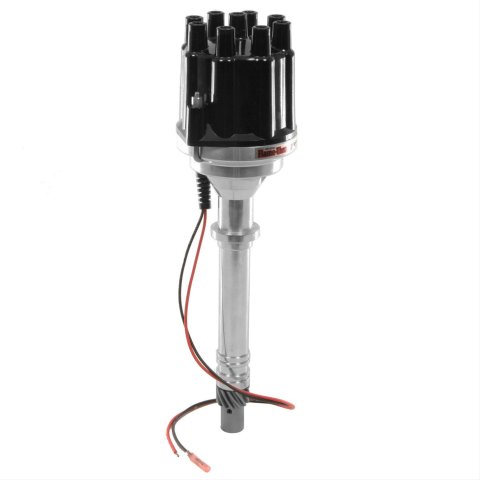 PerTronix Flame-Thrower Plug and Play Marine Distributors with Ignitor II® Module D209800 Distributor, Marine, Reverse Counterclockwise Rotation, Mechanical, Black Cap, Chevy, Big/Small Block, Each