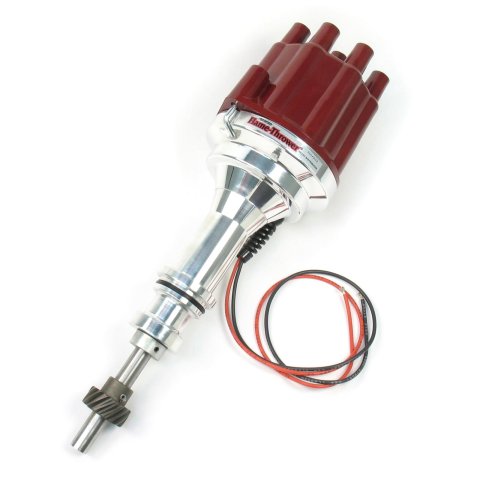 PerTronix Flame-Thrower Plug and Play Billet Distributors with Ignitor II® Module D130801 Distributor, Play, Hall Effect, Mechanical Advance, Red Cap, Ford, 289-302, Each