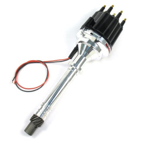 PerTronix Flame-Thrower Plug and Play Billet Distributors with Ignitor II® Module D100810 Distributor, Play, Hall Effect, Mechanical Advance, Black Cap, Chevy, Big/Small Block, Each