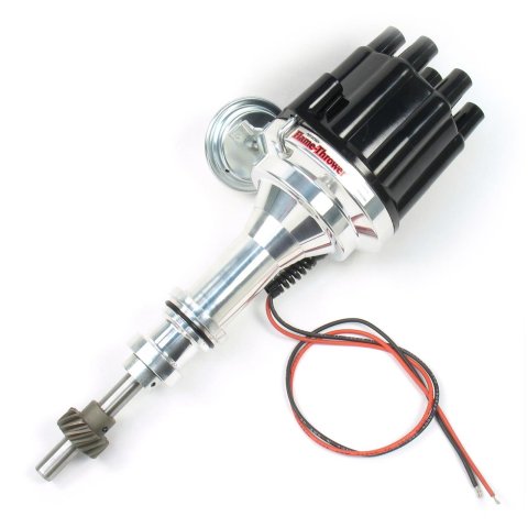 PerTronix Flame-Thrower Plug and Play Billet Distributors with Ignitor III® Module D7130700 Distributor, Play, Hall Effect Pickup, Vacuum Advance, Black Cap, Ford, Small Block, Each