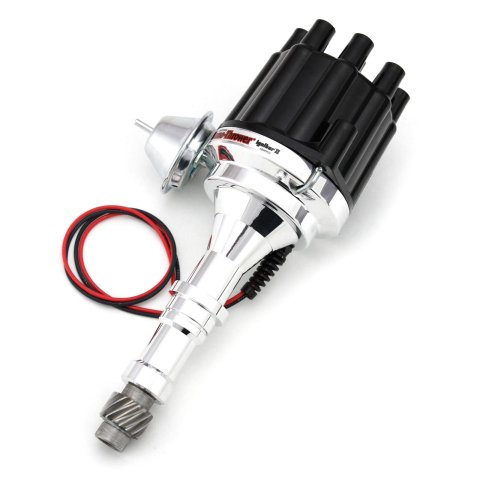 PerTronix Billet Plug and Play Distributors D151700 Distributor, Play, Female/Socket, Aluminum Housing, Iron Gear, Black Cap, Buick, V8, Each