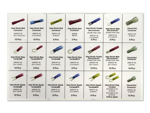 PerTronix Terminal Kits A2011 Solderless Kit, with Heat Shrink Ends, Case Included, Kit