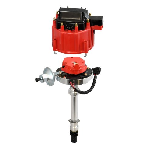 PerTronix Flame-Thrower Stock Look Cast Distributors D1061 Distributors, Distributor HEI Chevy SB/BB red cap