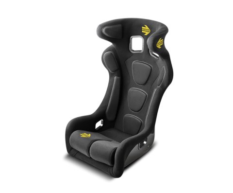 MOMO Racing Daytona Evo Seats 1075BLK Seat, Evo, Highback Bucket, Fiberglass, Fabric, Black, 36.646 in. Height, FIA-8855-1999 Certified, Each