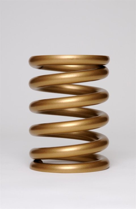 Landrum Pull Bar Springs G600 Coil Spring, Rear Bar, 5.0 in. Diameter, 7.0 in. Height, 600 lbs./in., Gold, Each