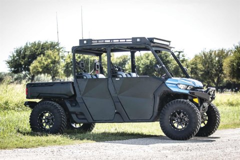 DragonFire Racing Pursuit Doors 523000 UTV Door Kits, CAN-AM DEFENDER MAX DOOR KIT, O.E.M. matching design, steel frame construction and industry leading latch system with two handle points