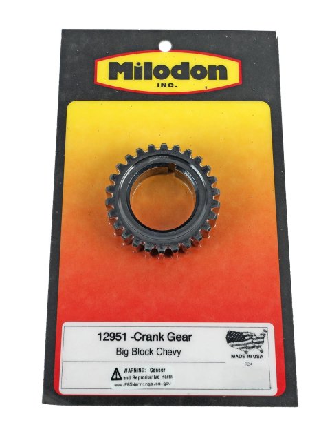 Milodon Timing Gear Drive Replacement Parts 12951 Part, Crank Gear, Chevy, Big Block, Each