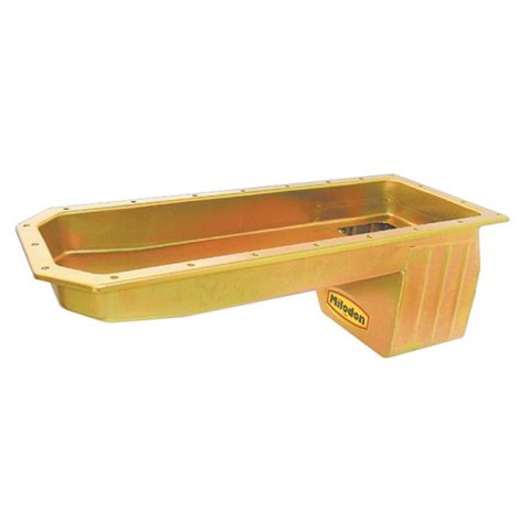 Milodon Gen III Hemi Dakota 2-Wheel Drive Oil Pans for 1997-2004 DAKOTA - 30995 Pan, Swap, Hemi, 5.7, 6.1, 6.4, Mopar, Rear Sump, Steel, Gold Iridited, 6 qt., RWD, Dodge, Each