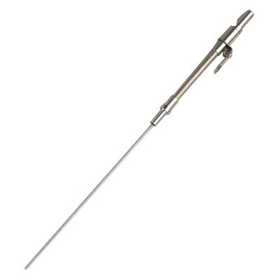 Milodon Stainless Steel Oil Dipsticks 22031 Dipstick with Tube, Engine, Braided Steel, Natural, Ford, Cleveland, Each